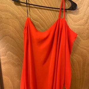 Red off the shoulder top